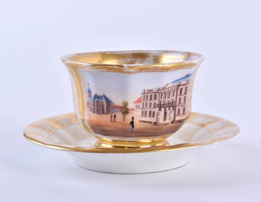 Biedermeier view cup