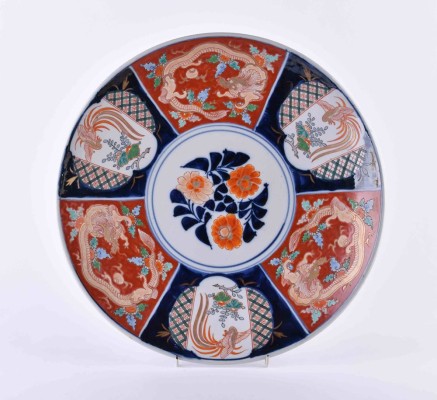 großer IMARI Teller Japan Meiji Periode