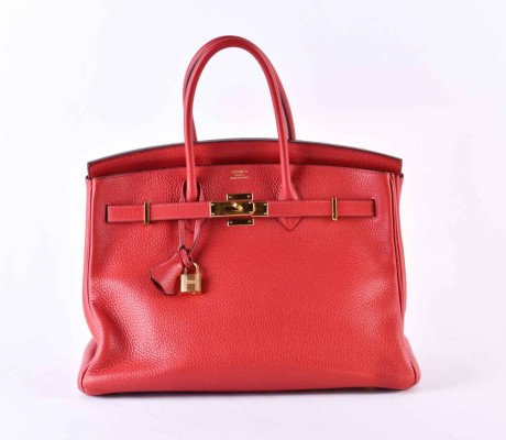 HERMÈS handle bag 'BIRKIN BAG 35 Taurillon Clemence', coll.: 2015