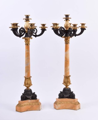 Pair of large Empire candelabra France c. 1800