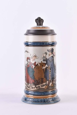 Villeroy & Boch beer mug, circa 1900