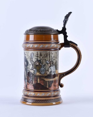 Bierkrug VILLEROY & BOCH METTLACH late 19th century