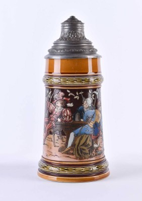 Bierkrug VILLEROY & BOCH METTLACH late 19th century