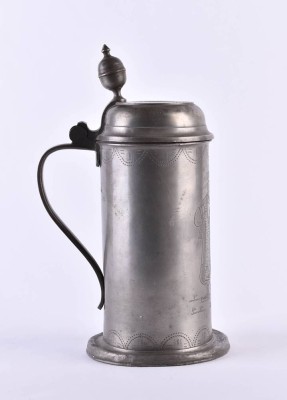 Cylindrical tankard, circa 1786