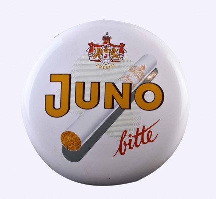 Old enamel sign Juno