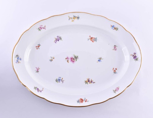 Large Meissen meat platter