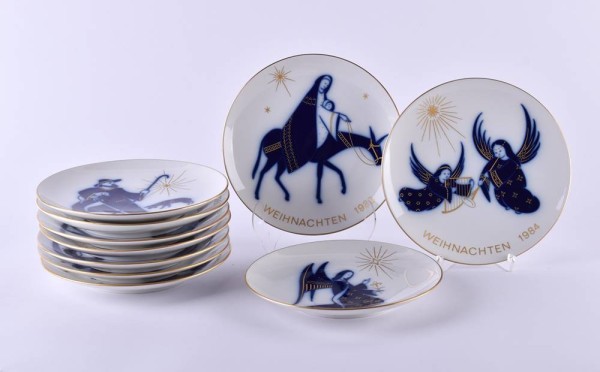 A group of Christmas plates KPM Berlin