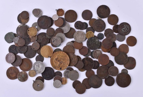 A group of coins