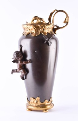 Art Nouveau bronze vase c. 1900