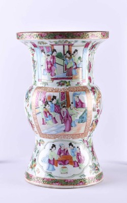 Famille Rose Vase China Qing-Dynastie