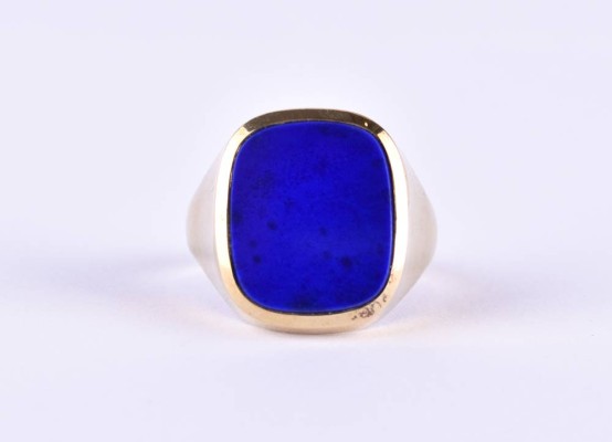 Lapis lazuli men's ring