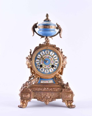 French porcelain mantel clock France