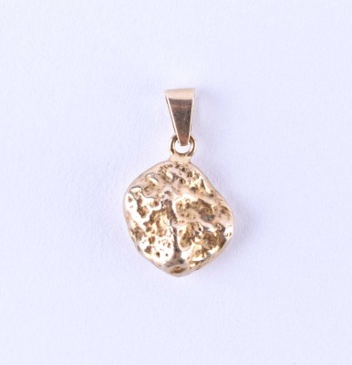 natural gold nugget pendant