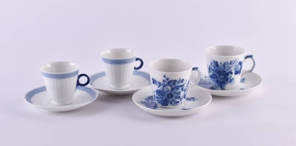 4 cups & 4 saucers Royal Copenhagen