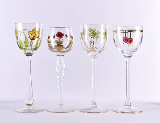 4 Theresienthal wine glasses