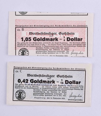 wertbeständiges Notgeld