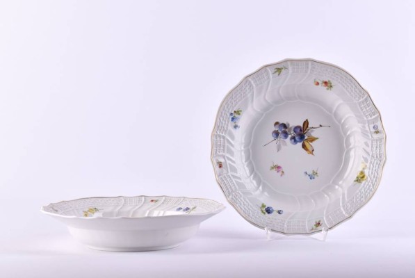 2 soup plates Neubrandenstein- Meissen