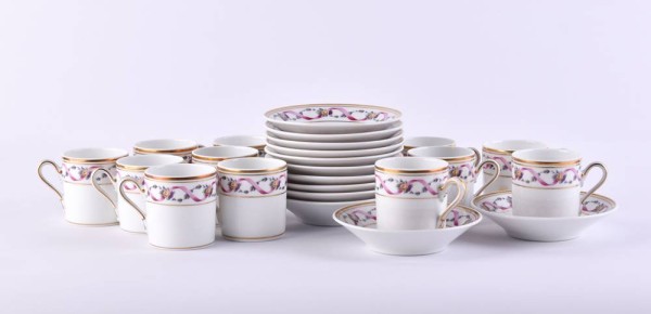 12 Espresso cups & saucer di Doccia, Richard Ginori