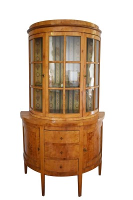 Biedermeier Aufsatzvitrine