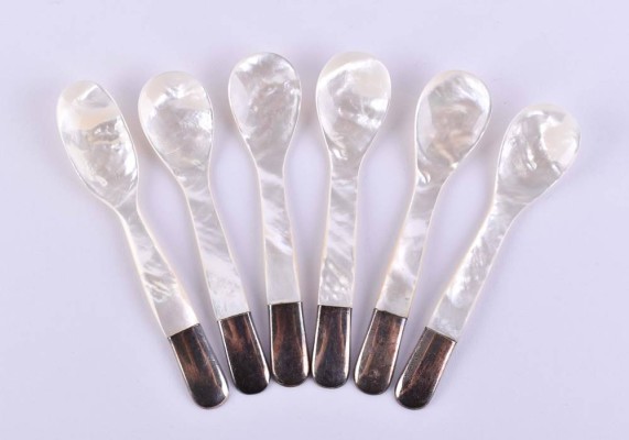 6 caviar spoons