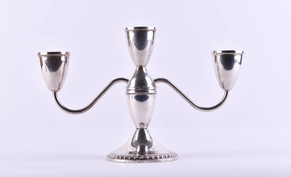 Silver candelabra