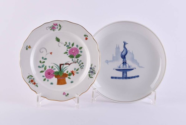 2 Teller Meissen