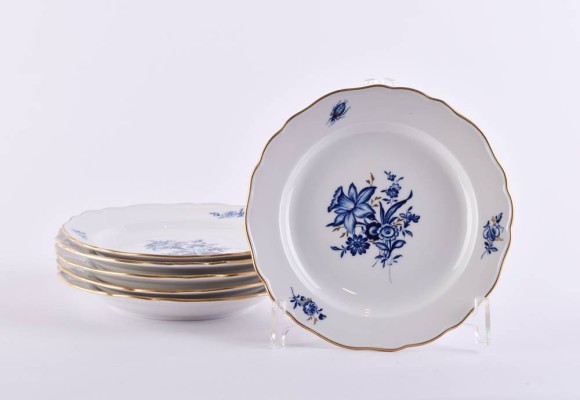 6 Kuchenteller Meissen