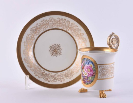 Large Biedermeier cup KPM Berlin c. 1850