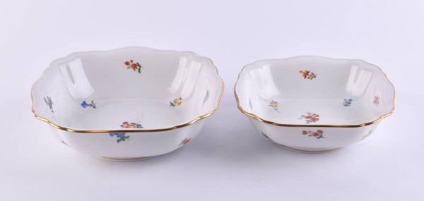 2 Meissen food bowls