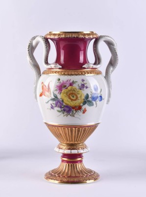 Schlangenhenkelvase Meissen