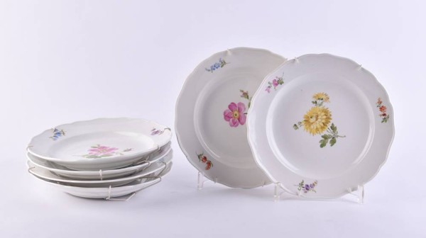 6 Speiseteller Meissen