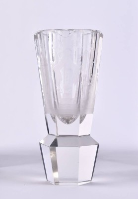 Freimaurer- Glas um 1900