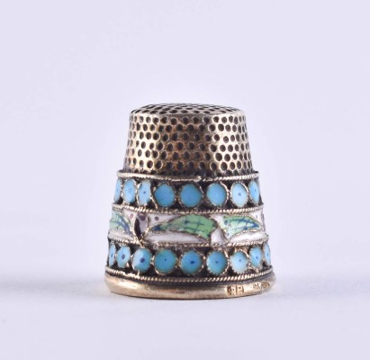 Cloisonne thimble Russia