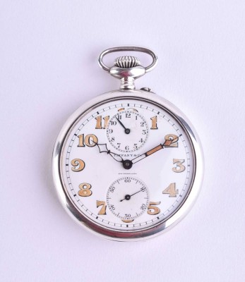 Taschenuhr Tiffany & Co Pocket Alarm Longines Switzerland 1920er Jahre