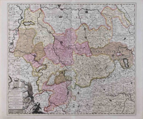 Map P. Schenk 1707- Braunschweig