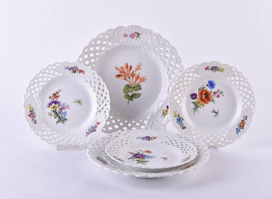 5 Teller Meissen