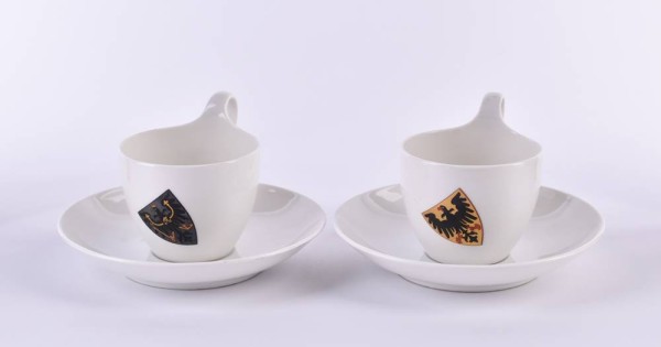 2 cups & 2 saucers KPM Berlin