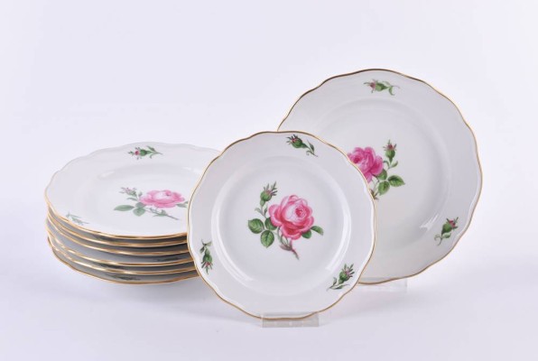 8 Meissen plates