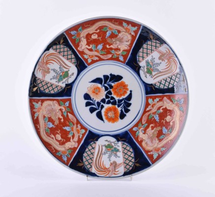 großer IMARI Teller Japan Meiji Periode