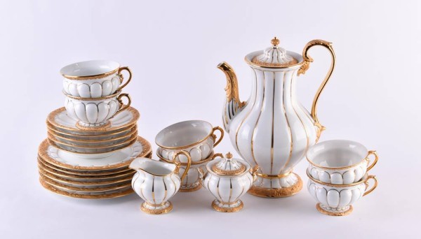 MEISSEN ceremonial service for 6 persons X-shape