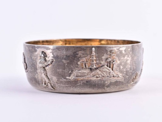 Silver bowl China