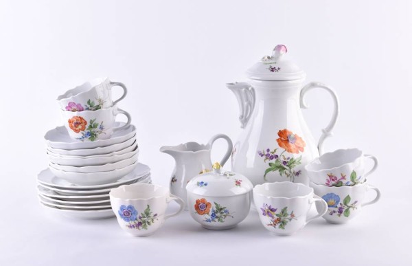 Meissen coffee service for 6 persons