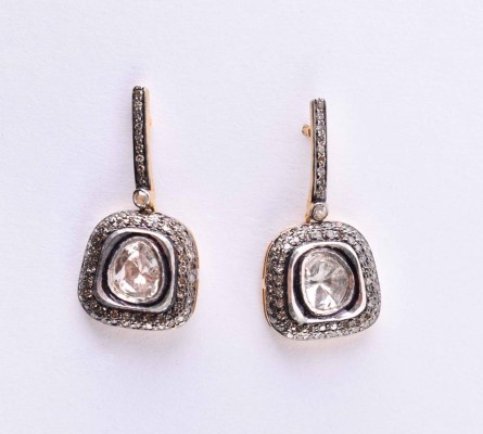 Art Deco diamond stud earrings