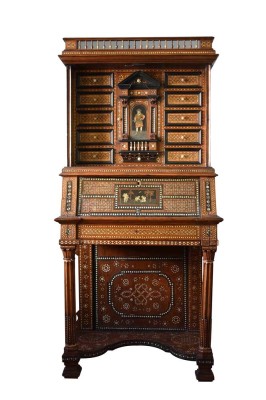 Moorish style writing desk, 19th century, probably Granada